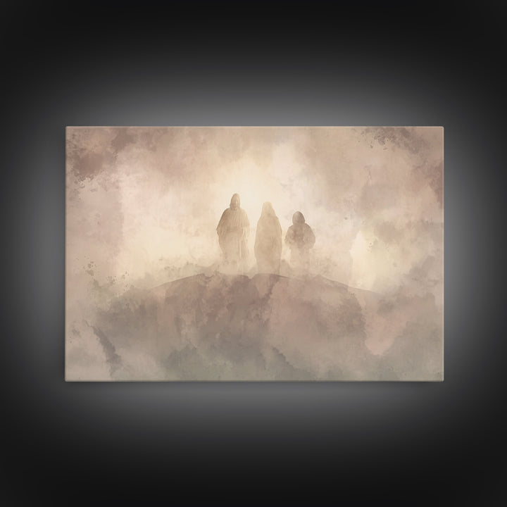 Divine Cloud Forms | Framed Canvas Print | Christian Art | Christian Art Canvas | Jesus Painting | Subtle Christian Art | Christian Wall Ar