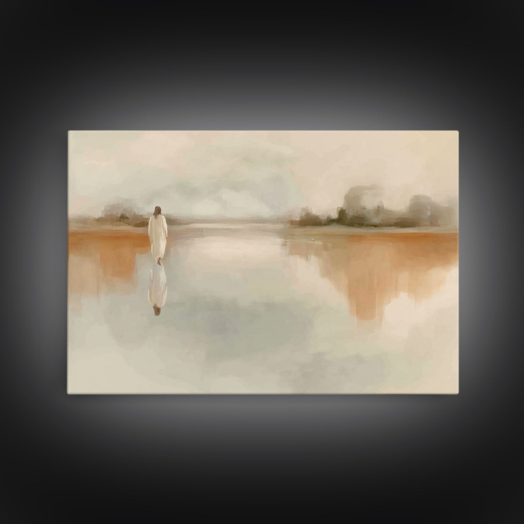 Quiet Eternal Path | Framed Canvas Print | Christian Art Canvas | Jesus Painting | Christian Wall Art | Christian Gift Ideas | Christmas Ar