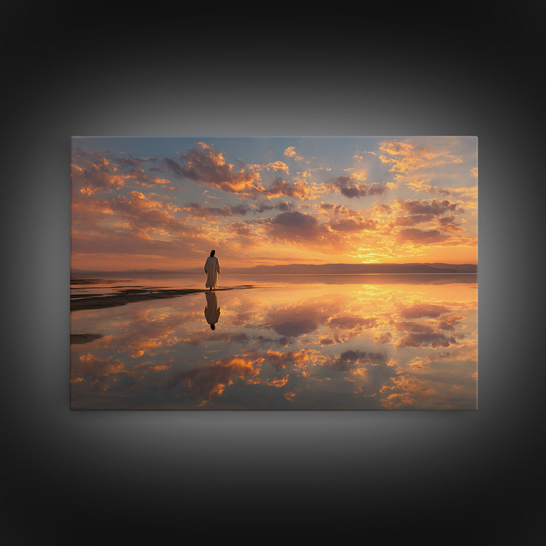 Radiant Hope Horizon | Framed Canvas Print | Christian Wall Art | Jesus Canvas Art | Christian Art Canvas | Christian Christmas Art | Chris