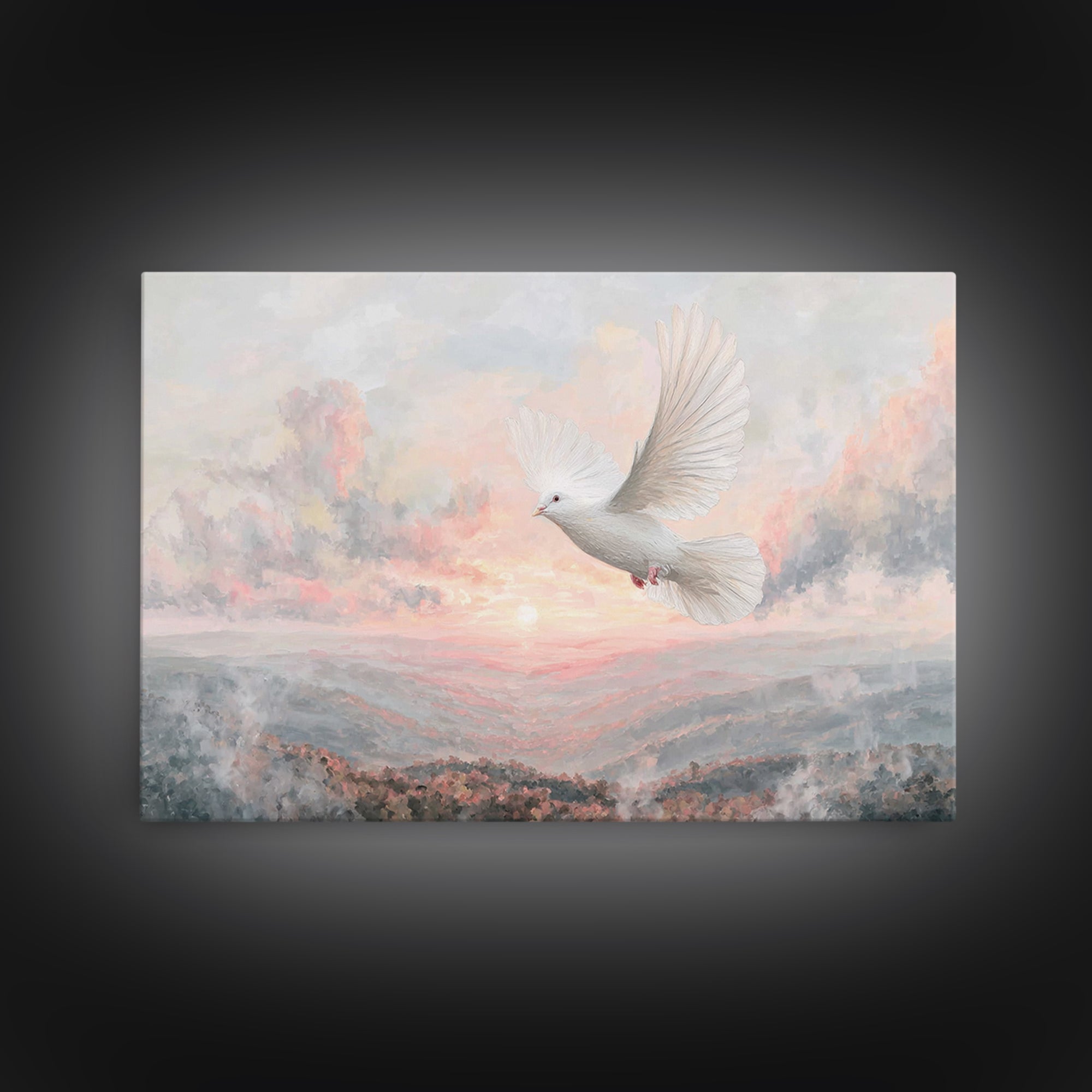 Dawnflight Of Grace | Framed Canvas Print | Christian Art | Christian Wall Art | Christian Art Canvas | Christmas Art Prints | Christian Gi