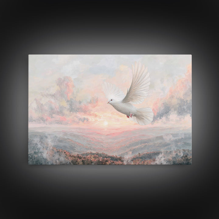 Dawnflight Of Grace | Framed Canvas Print | Christian Art | Christian Wall Art | Christian Art Canvas | Christmas Art Prints | Christian Gi