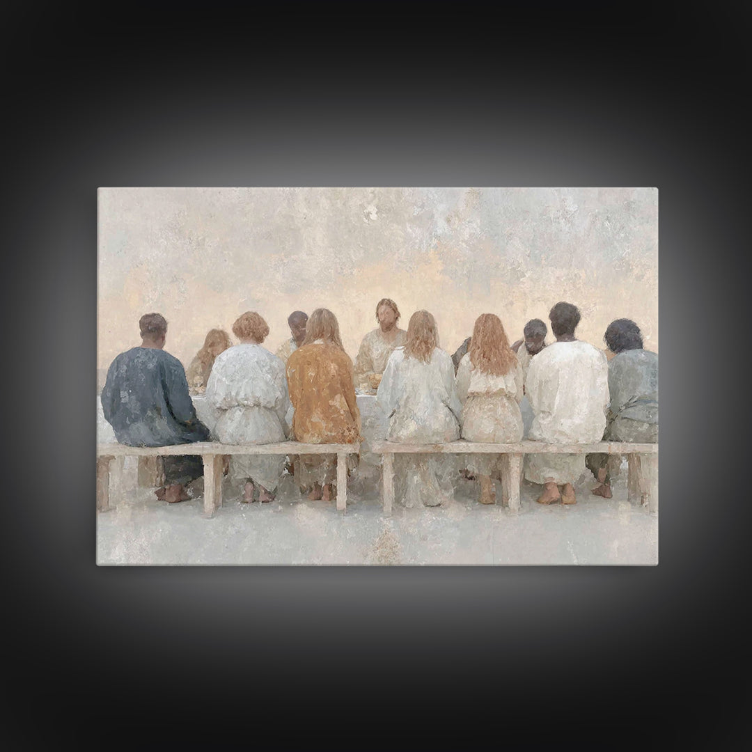 Communion Of Hope | Framed Canvas Print | Christian Art | Christian Wall Art | Christian Art Canvas | Subtle Christian Art | Christian Gift