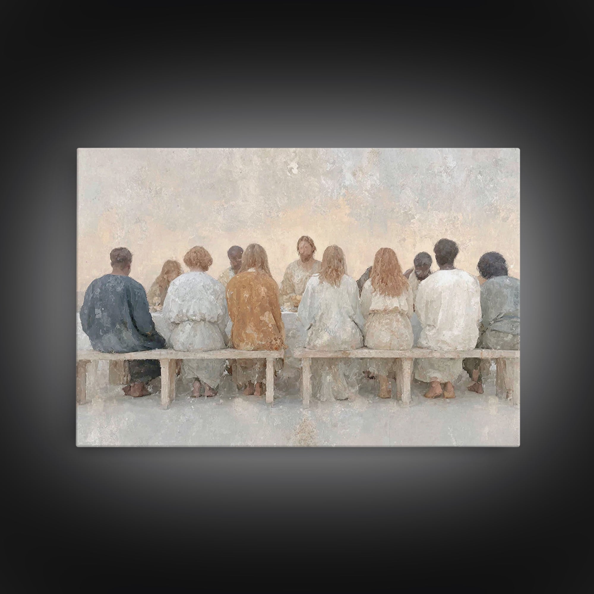 Communion Of Hope | Framed Canvas Print | Christian Art | Christian Wall Art | Christian Art Canvas | Subtle Christian Art | Christian Gift