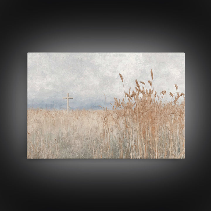 Gentle Redeemer | Framed Canvas Print | Christian Art Canvas | Christian Wall Art | Jesus Painting | Christian Christmas Decor | Christian