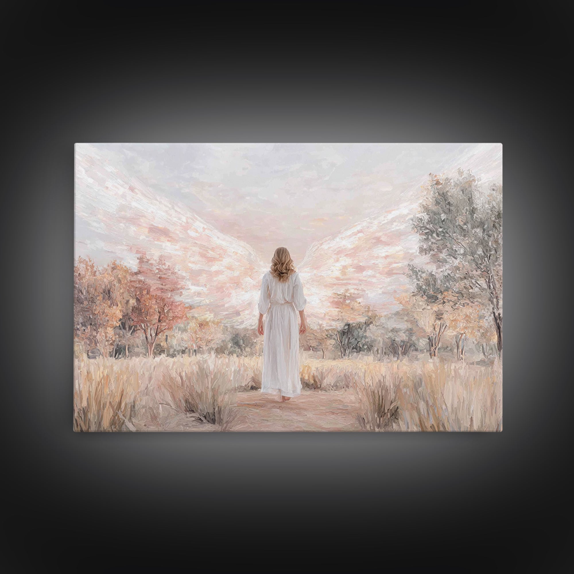 Angel Of Grace – Framed Canvas Print – Christian Art – Christian Wall Art – Christian Art Canvas – Christian Decor – Christian Painting