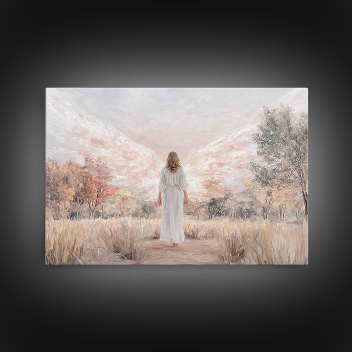 Angel Of Grace – Framed Canvas Print – Christian Art – Christian Wall Art – Christian Art Canvas – Christian Decor – Christian Painting