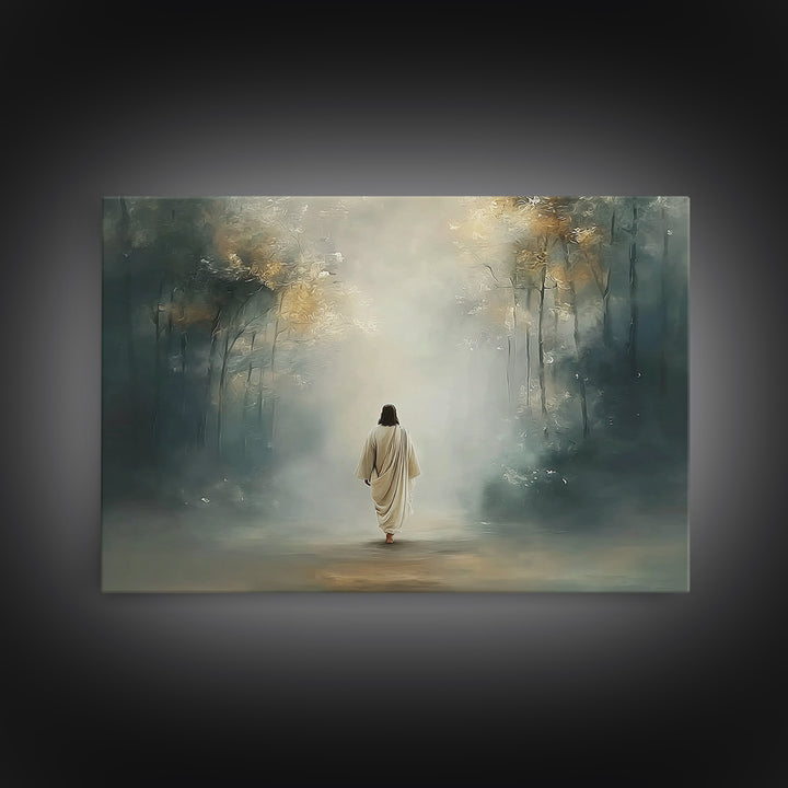 Upper Room Calm – Framed Canvas Print – Christian Art Canvas – Large Christian Painting – Jesus Painting – Christian Wall Art – Subtle Chri