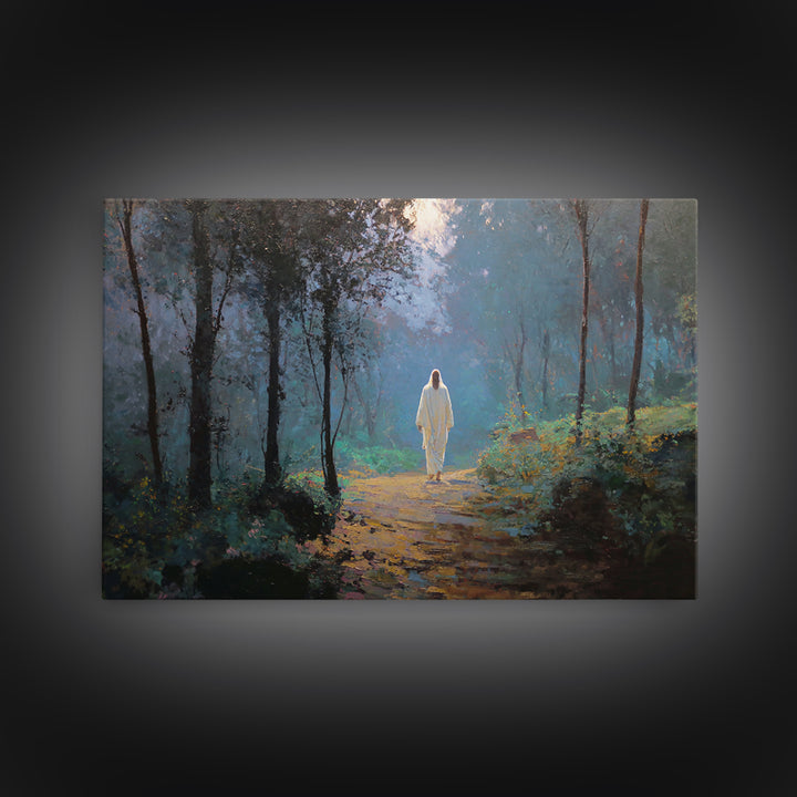 Covenant Feast – Framed Canvas Print – Christian Art – Jesus Painting – Christian Art Canvas – Christian Wall Art – Modern Christian Painti