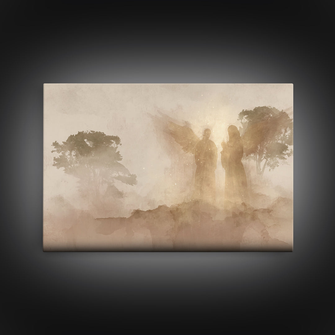 Wings Of Dawn – Framed Canvas Print – Christian Art Canvas – Christian Wall Art – Christian Painting – Christian Decor – Christian Gift