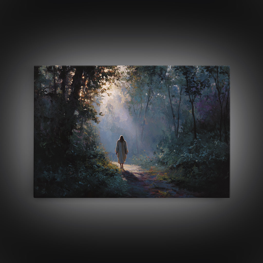 Blessed Fellowship – Framed Canvas Print – Christian Art Canvas – Christian Wall Art – Jesus Painting – Christian Christmas Art – Unique Ch