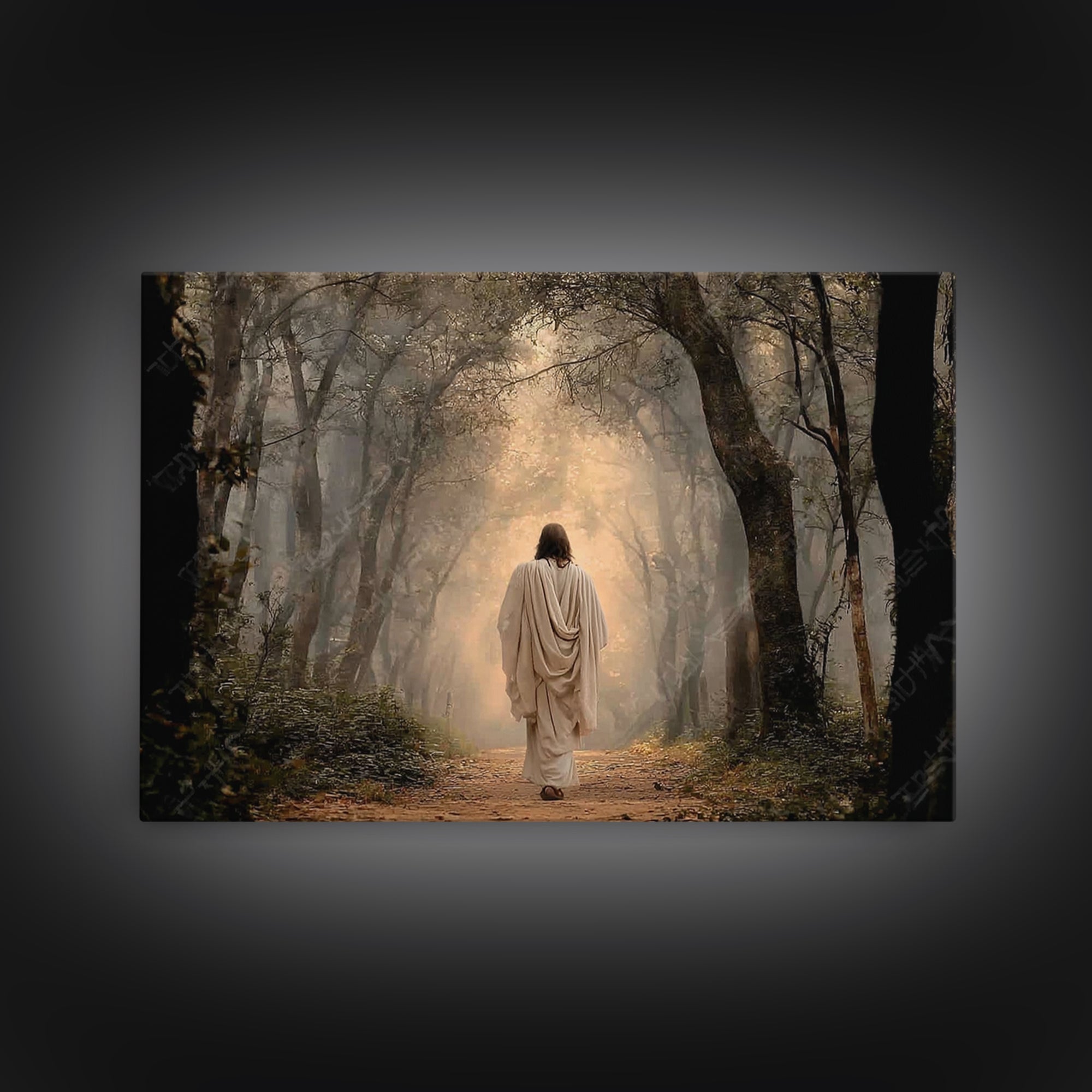 Shepherd Of Peace – Framed Canvas Print – Jesus Painting – Christian Wall Art – Christian Art Canvas – Christian Decor – Christian Christma