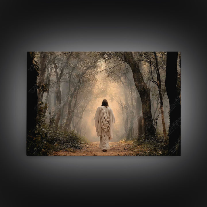 Shepherd Of Peace – Framed Canvas Print – Jesus Painting – Christian Wall Art – Christian Art Canvas – Christian Decor – Christian Christma