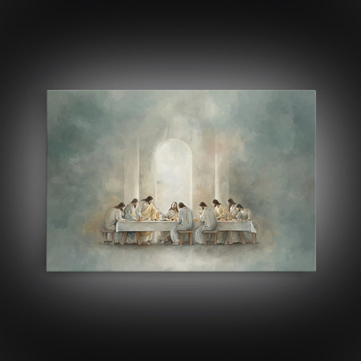 Path Of Grace, Framed Canvas Print, Jesus Painting, Christian Art Canvas, Christian Wall Art, Subtle Christian Art, Christian Gift