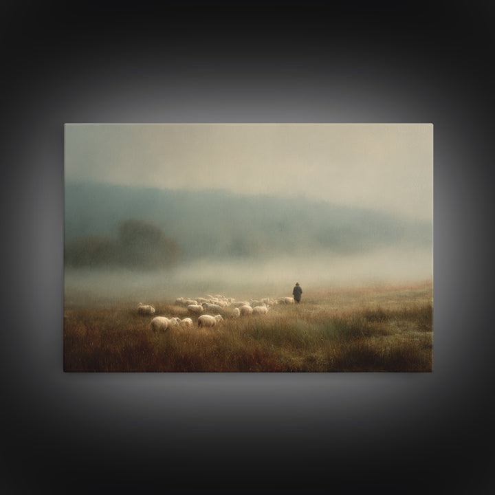 Radiant Journey Path – Framed Canvas Print – Christian Art – Jesus Painting – Christian Art Canvas – Christian Wall Art – Christian Gift