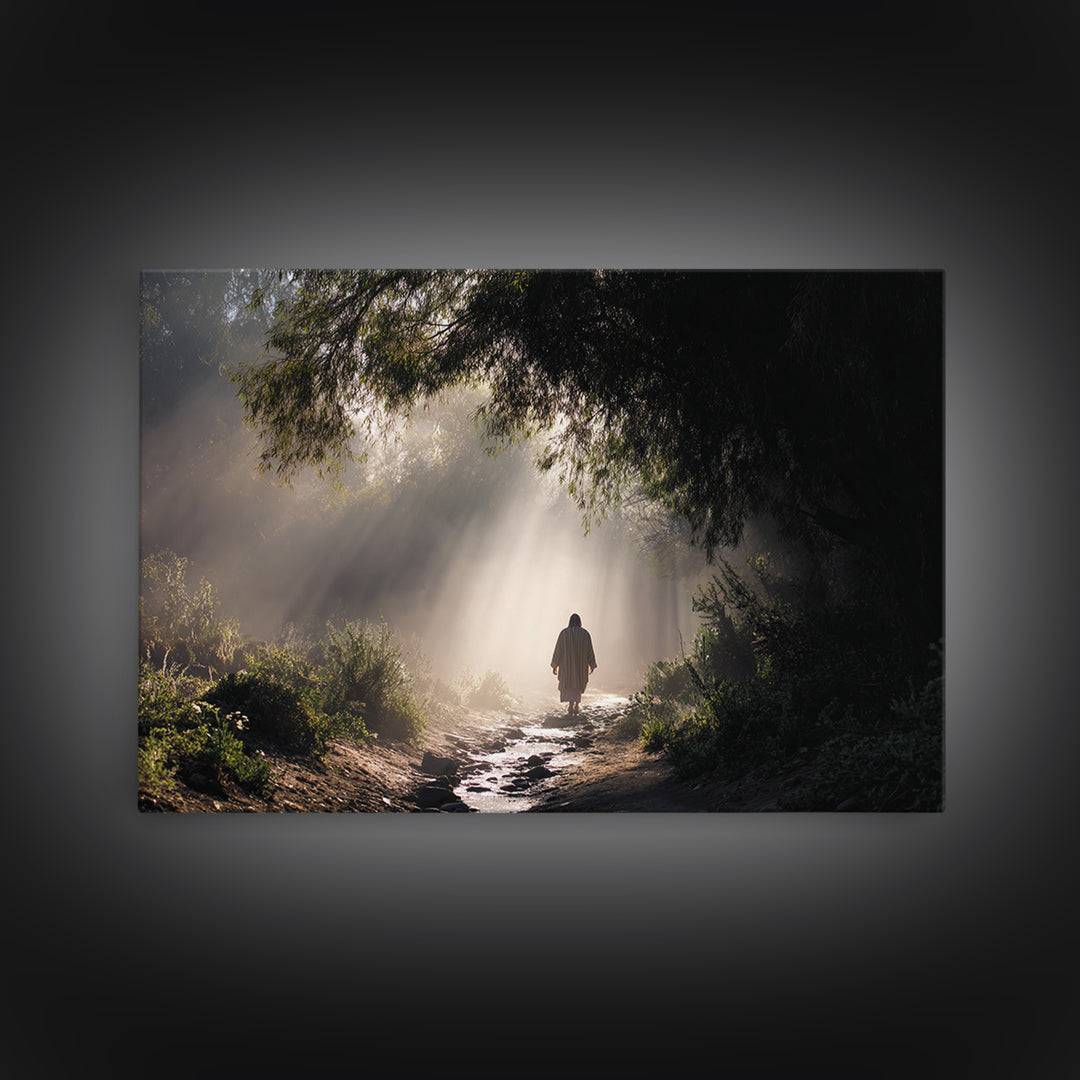 Mary’s Tender Grace, Framed Canvas Print, Christian Art Canvas, Christian Gift Ideas, Christian Wall Art, Christmas Art Prints, Subtle Chri