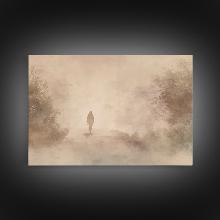 Holy Night Child – Framed Canvas Print – Christian Christmas Art – Jesus Painting – Christian Art Canvas – Modern Christian Art – Christian