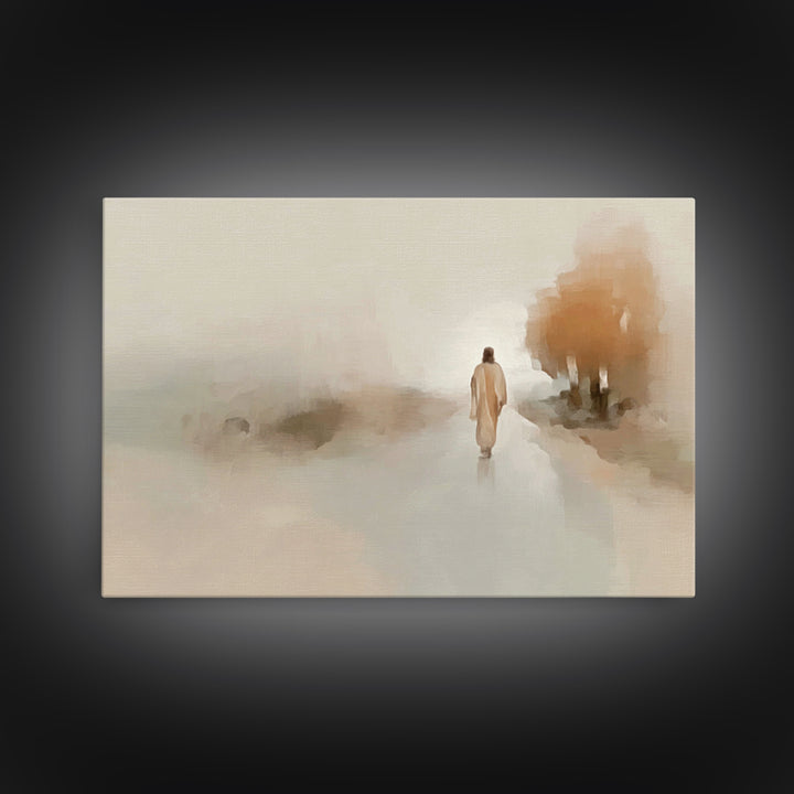 Sacred Gentle Love, Framed Canvas Print, Christian Wall Art, Jesus Painting, Christian Art Canvas, Christian Christmas Art, Large Christian
