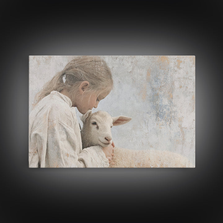 Path Of Sacred Joy | Framed Canvas Print | Christian Art | Christian Art Canvas | Jesus Painting | Christian Wall Art | Christian Christmas