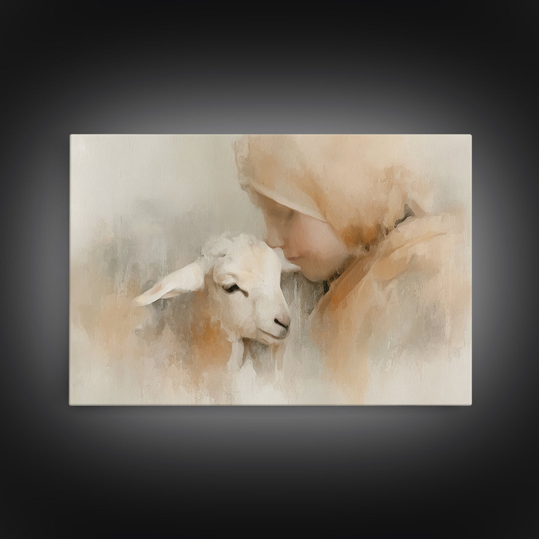 Blooming Way Of Hope | Framed Canvas Print | Christian Art Print | Christian Art Canvas | Christian Wall Art | Jesus Painting | Christian A
