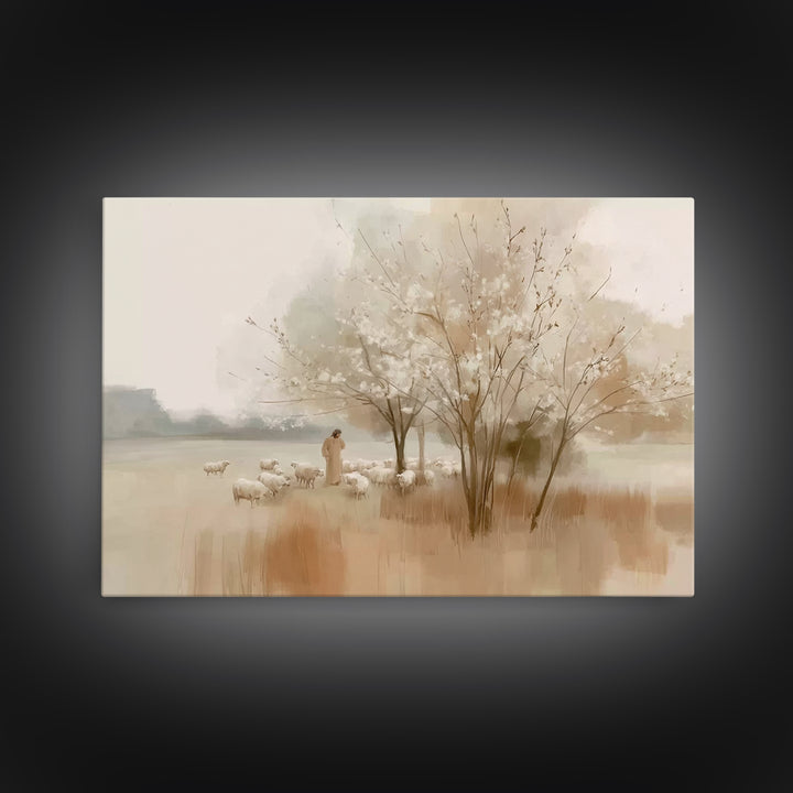 Angel Of Dawn – Framed Canvas Print – Christian Wall Art – Christian Art Canvas – Modern Christian Art – Christmas Art Prints – Christian G