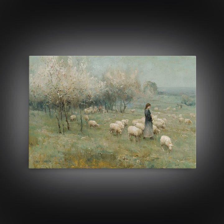 Heavenly Messenger – Framed Canvas Print – Christian Wall Art – Christian Art Canvas – Jesus Painting – Christian Christmas Art – Christian