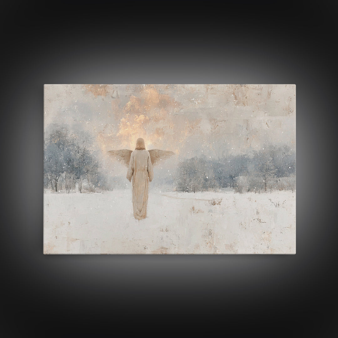 Star Of Salvation – Framed Canvas Print – Christian Wall Art – Christian Art Print – Abstract Christian Art – Christmas Art – Framed Christ