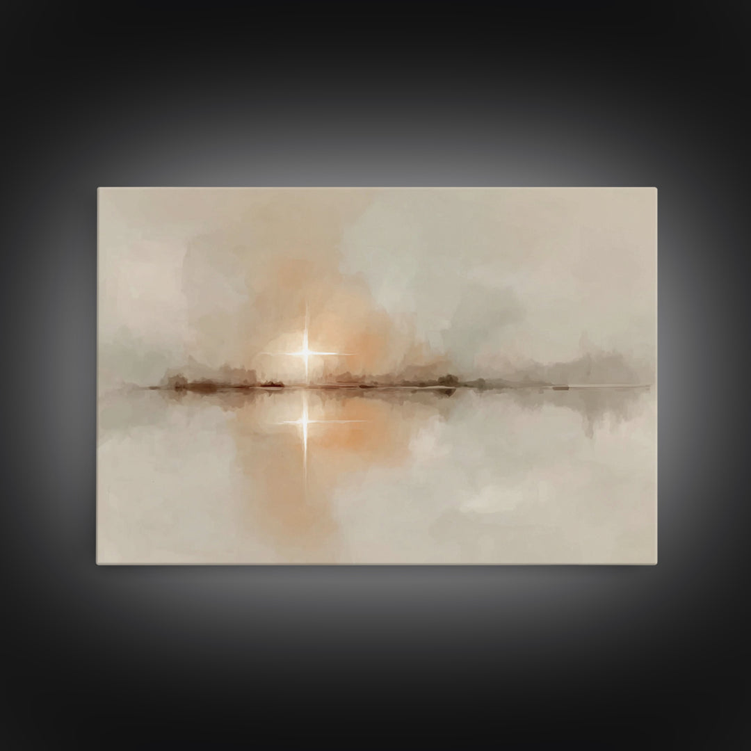 Golden Nativity Glow – Framed Canvas Print – Christian Art – Framed Christian Art – Christmas Art Prints – Christian Art Canvas – Christian
