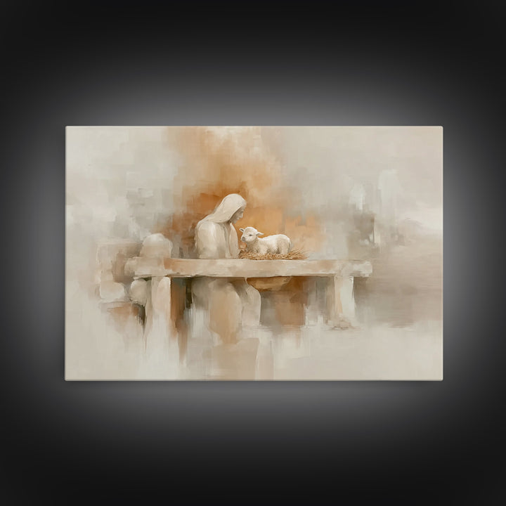 Sunset Redemption – Framed Canvas Print – Christian Wall Art – Christian Art Painting – Christian Art Canvas – Christian Art Print – Christ