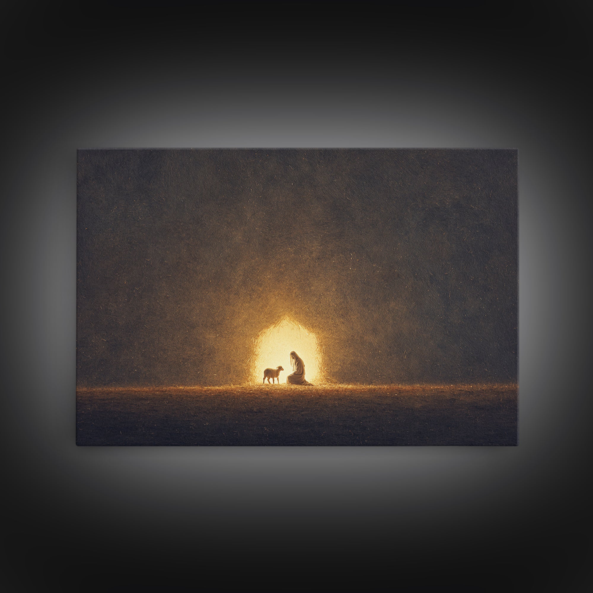 Bread Of Life – Framed Canvas Print – Christian Art Work – Christian Wall Art – Christian Decor – Christian Art Canvas – Christian Art Prin
