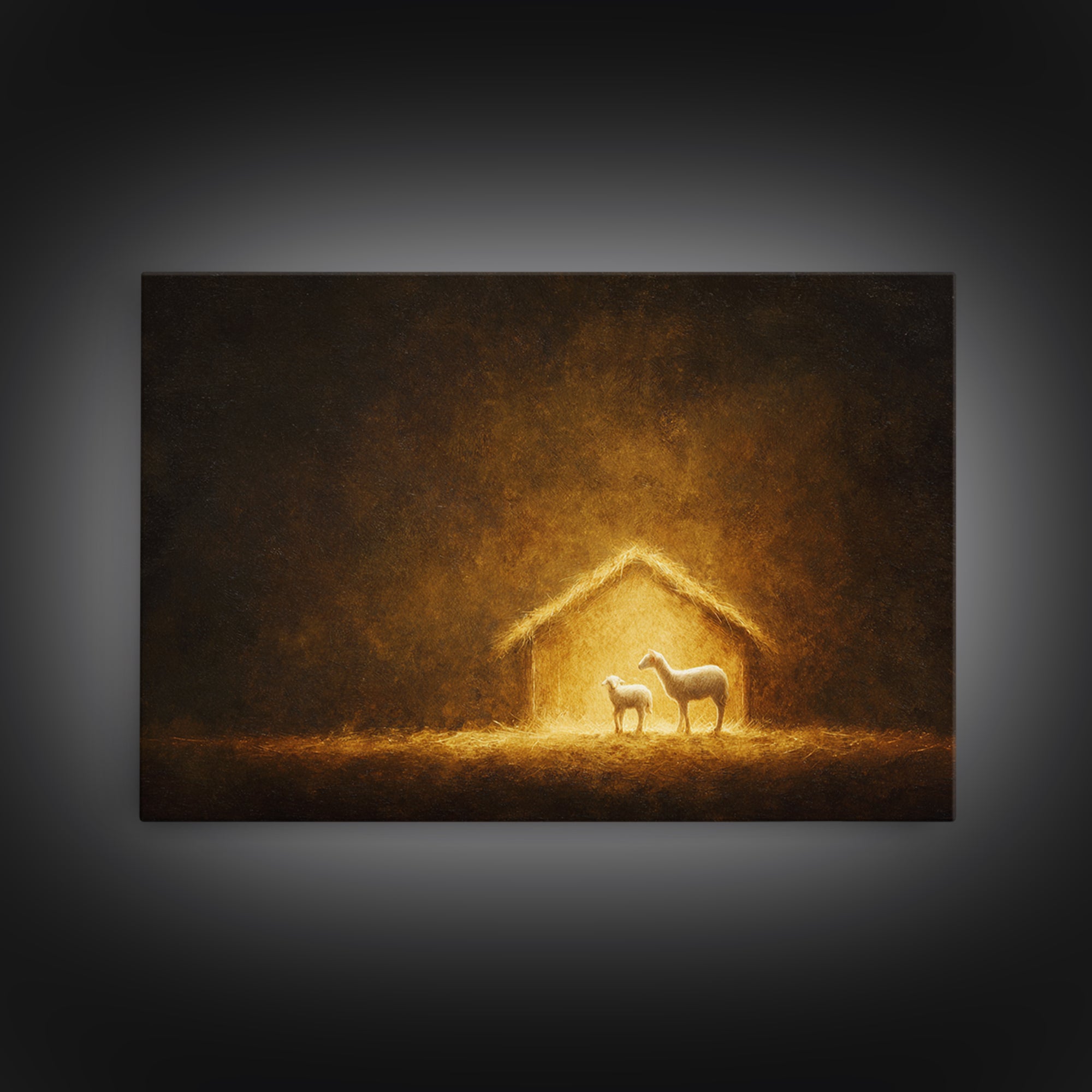Sacred Communion – Framed Canvas Print – Christian Wall Art – Christian Art Painting – Christian Art Canvas – Christian Gift – Christian Ar