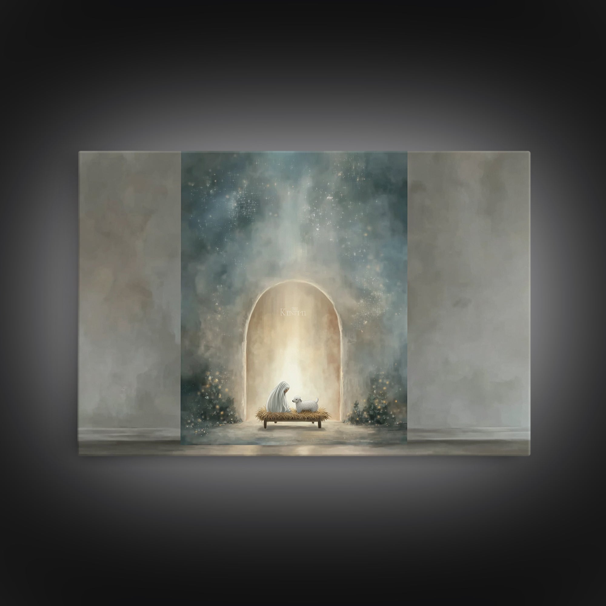 Bread Of Grace – Framed Canvas Print – Christian Wall Art – Christian Art Canvas – Christian Painting – Christian Decor – Christmas Wall Ar