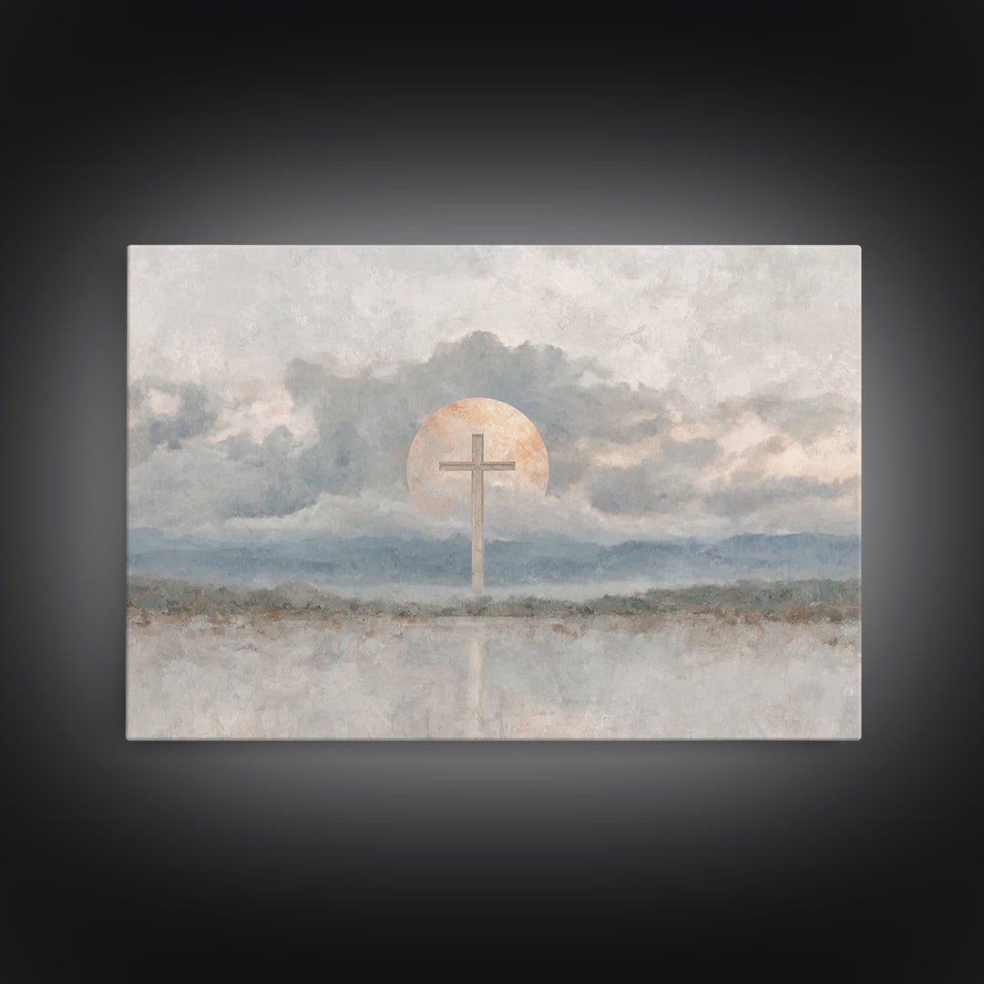 Chalice Of Peace, Framed Canvas Print, Christian Wall Art, Christian Decor, Christian Art Canvas, Christian Painting, Christmas Wall Art