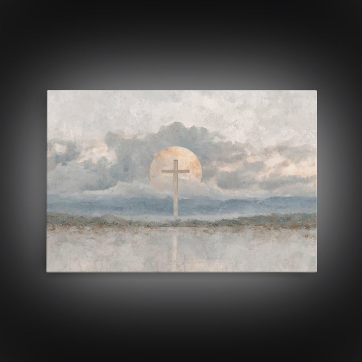 Chalice Of Peace, Framed Canvas Print, Christian Wall Art, Christian Decor, Christian Art Canvas, Christian Painting, Christmas Wall Art