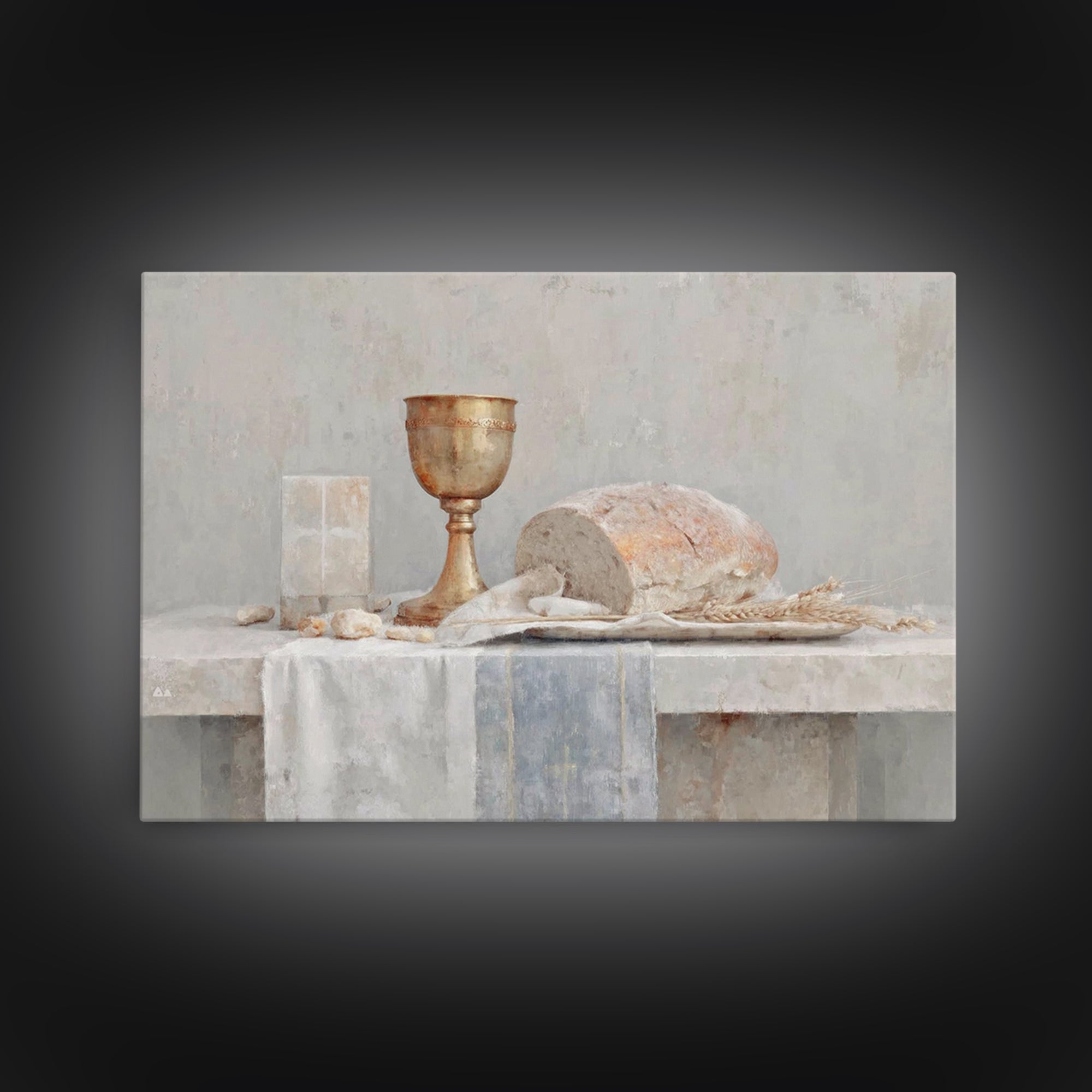 Chalice Of Blossoms | Framed Canvas Print | Christian Wall Art | Christian Painting | Christian Art Canvas | Christian Decor | Christmas Wa