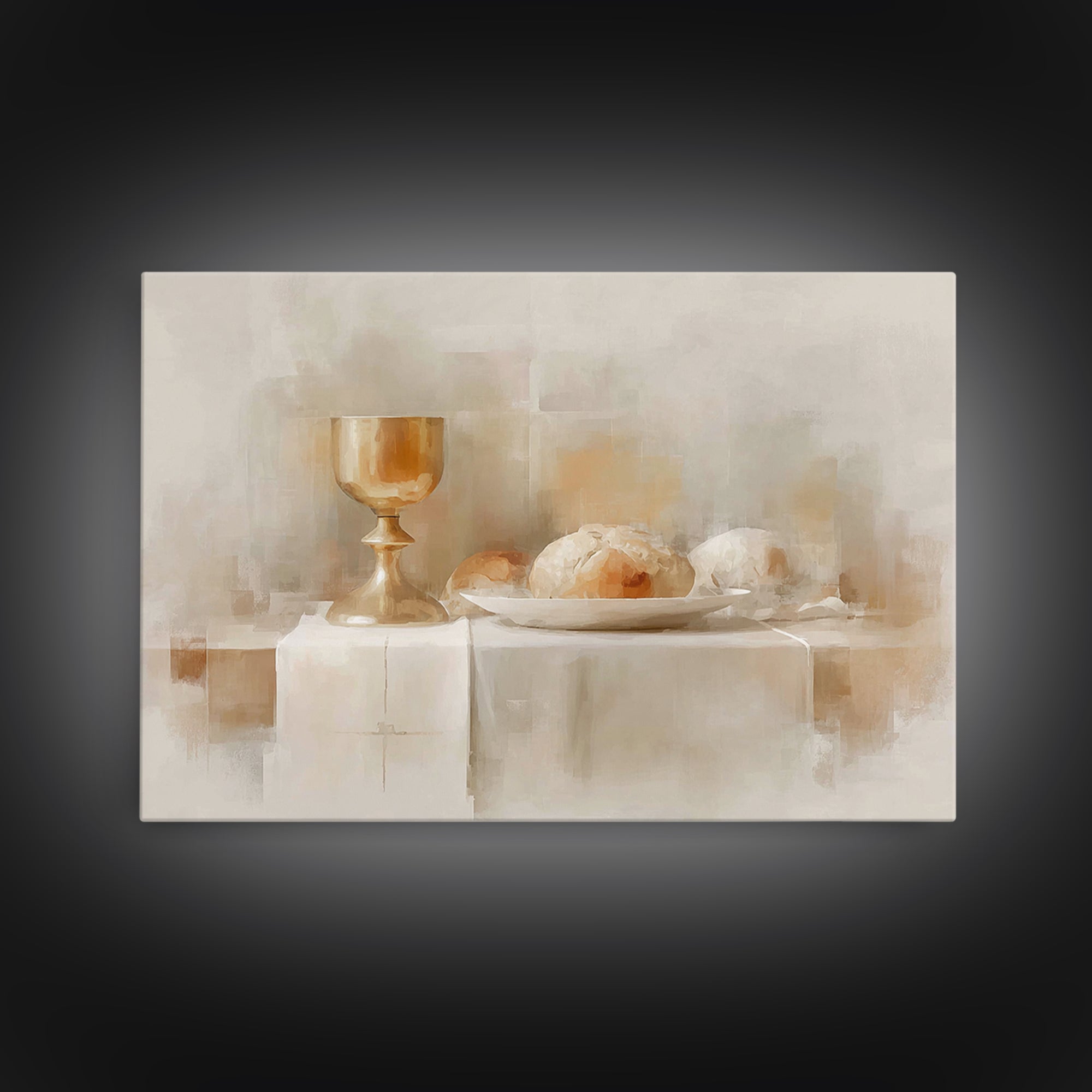 Holy Nativity - Framed Canvas Print - Christmas Wall Art - Christian Art Canvas - Jesus Painting - Christian Painting - Christian Wall Art