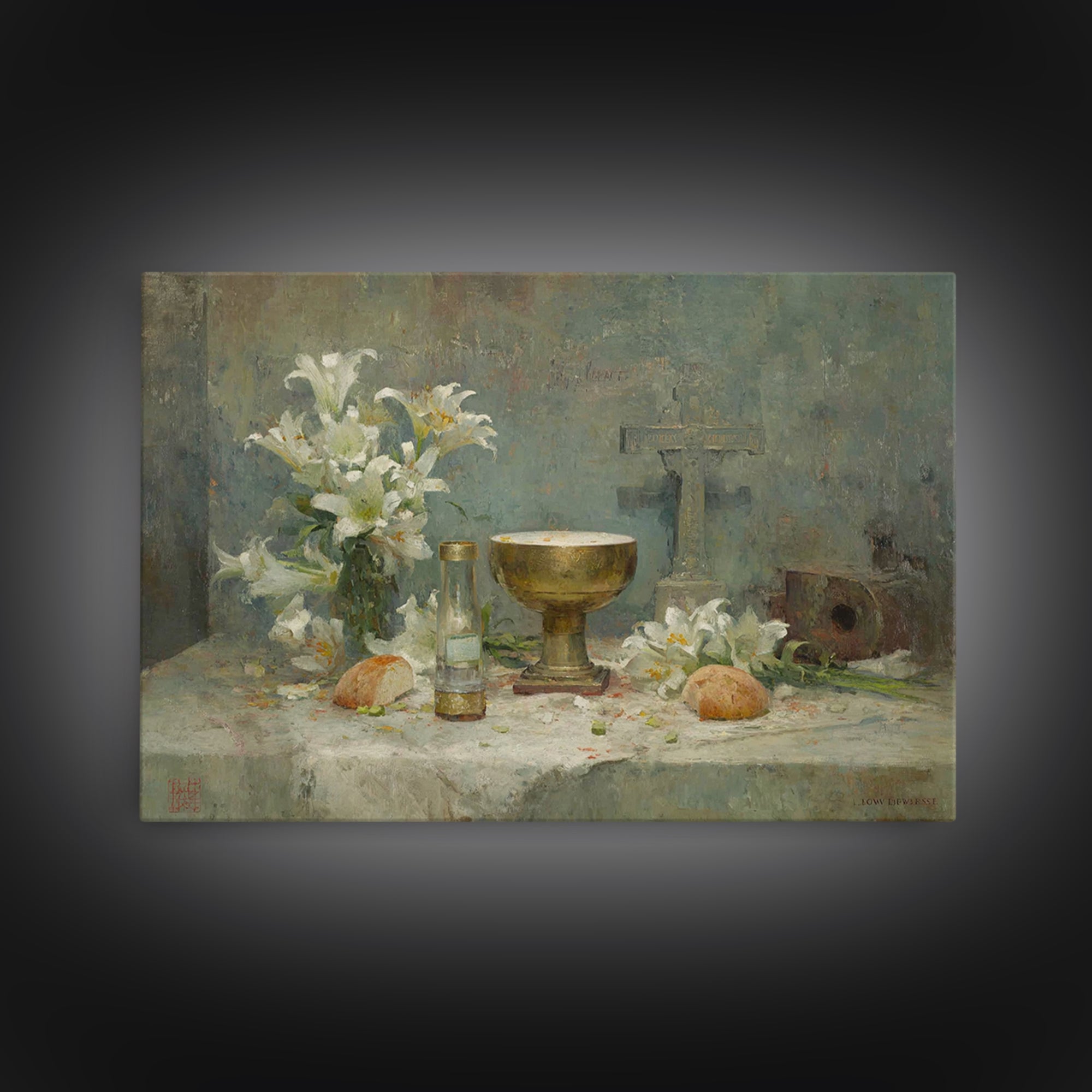Way Of The Lamb | Framed Canvas Print | Christian Art Canvas | Christian Christmas Art | Christian Wall Art