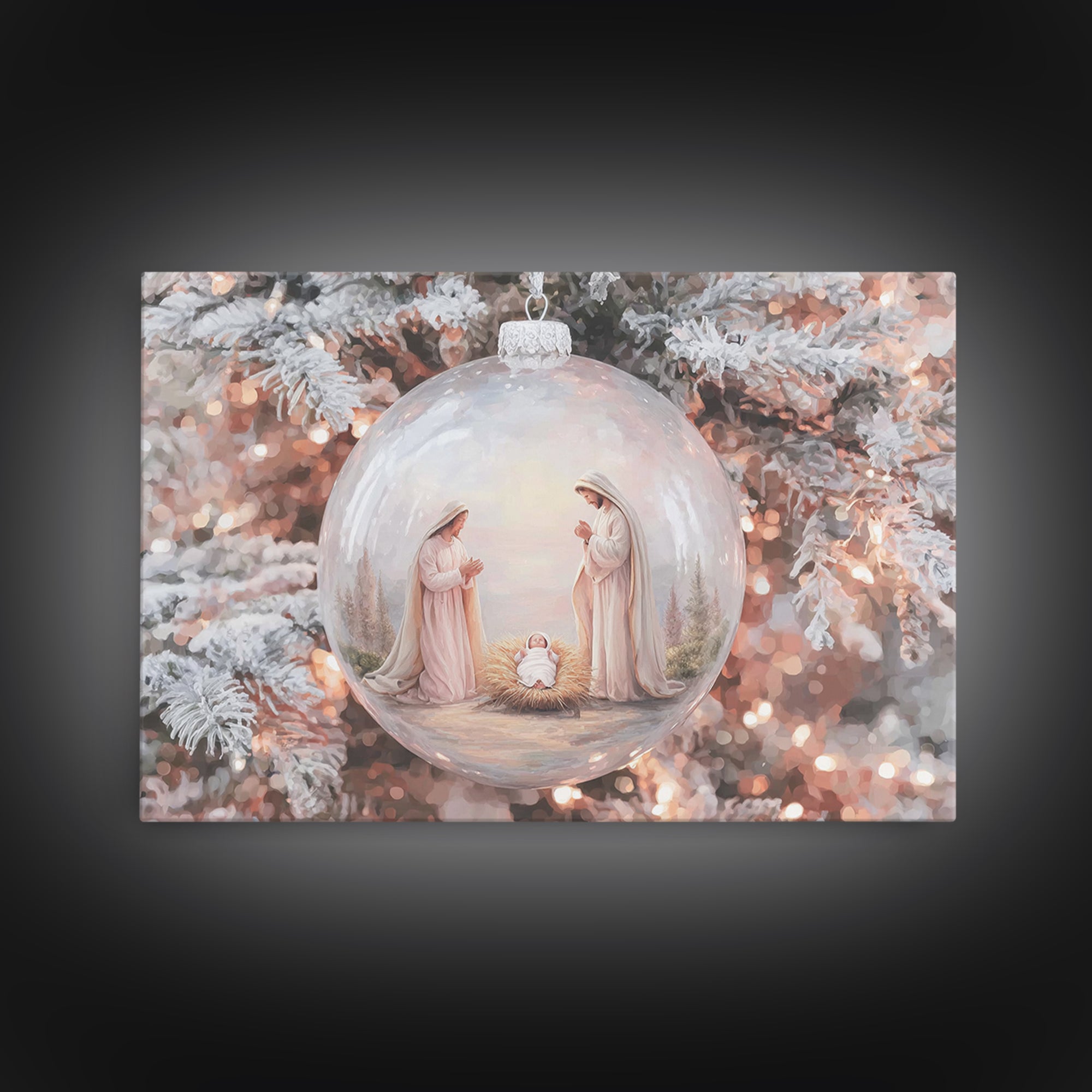Heavenly Chorus | Framed Canvas Print | Christian Art Canvas | Christian Christmas Art | Christian Wall Art