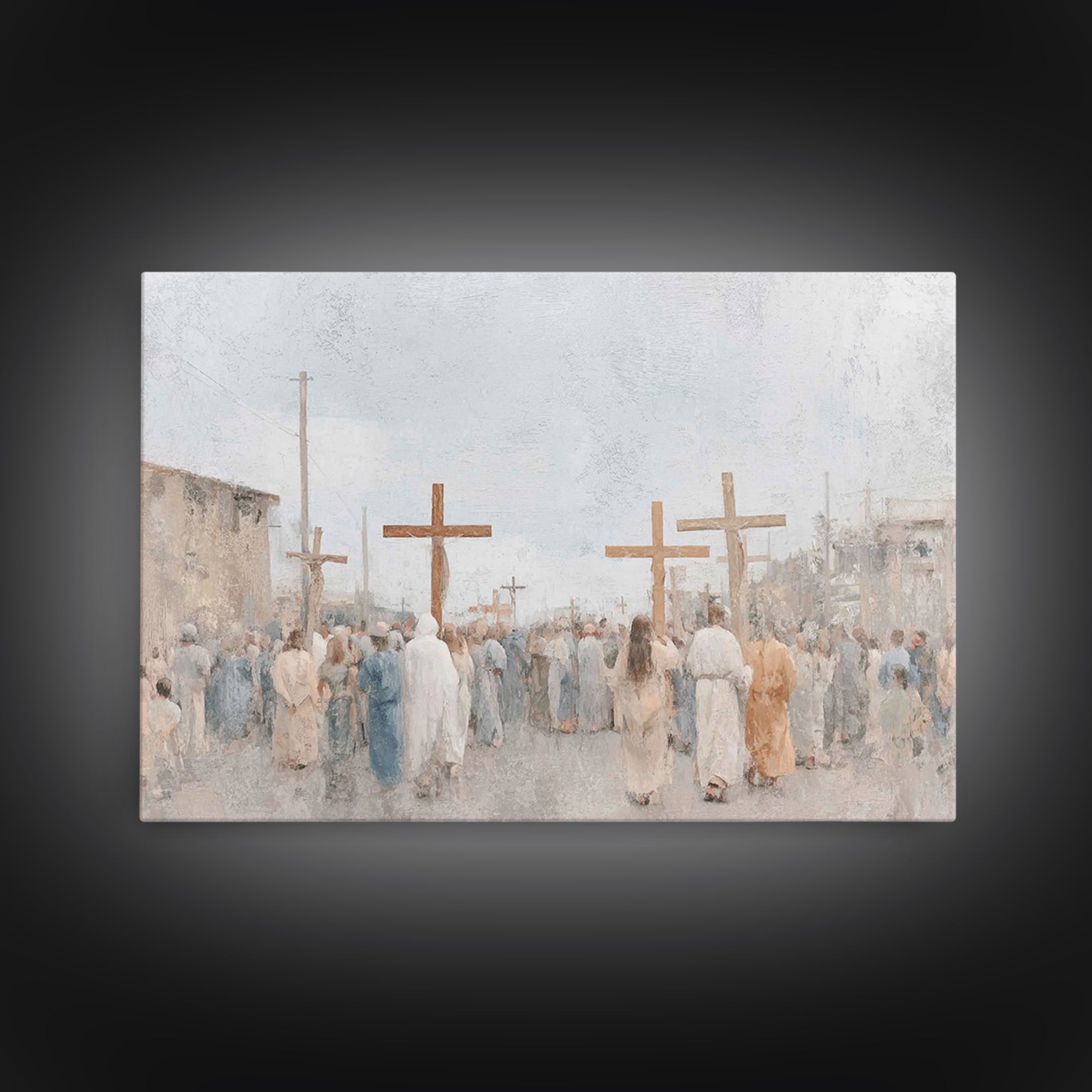 Heralds Of Glory – Framed Canvas Print – Christian Christmas Art – Christian Art Canvas – Christian Wall Art