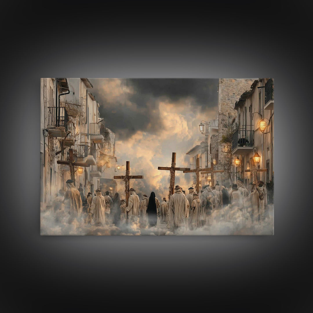Morning Grace | Framed Canvas Print | Christian Art Canvas | Jesus Painting | Christian Wall Art | Christian Decor | Christian Christmas Ar