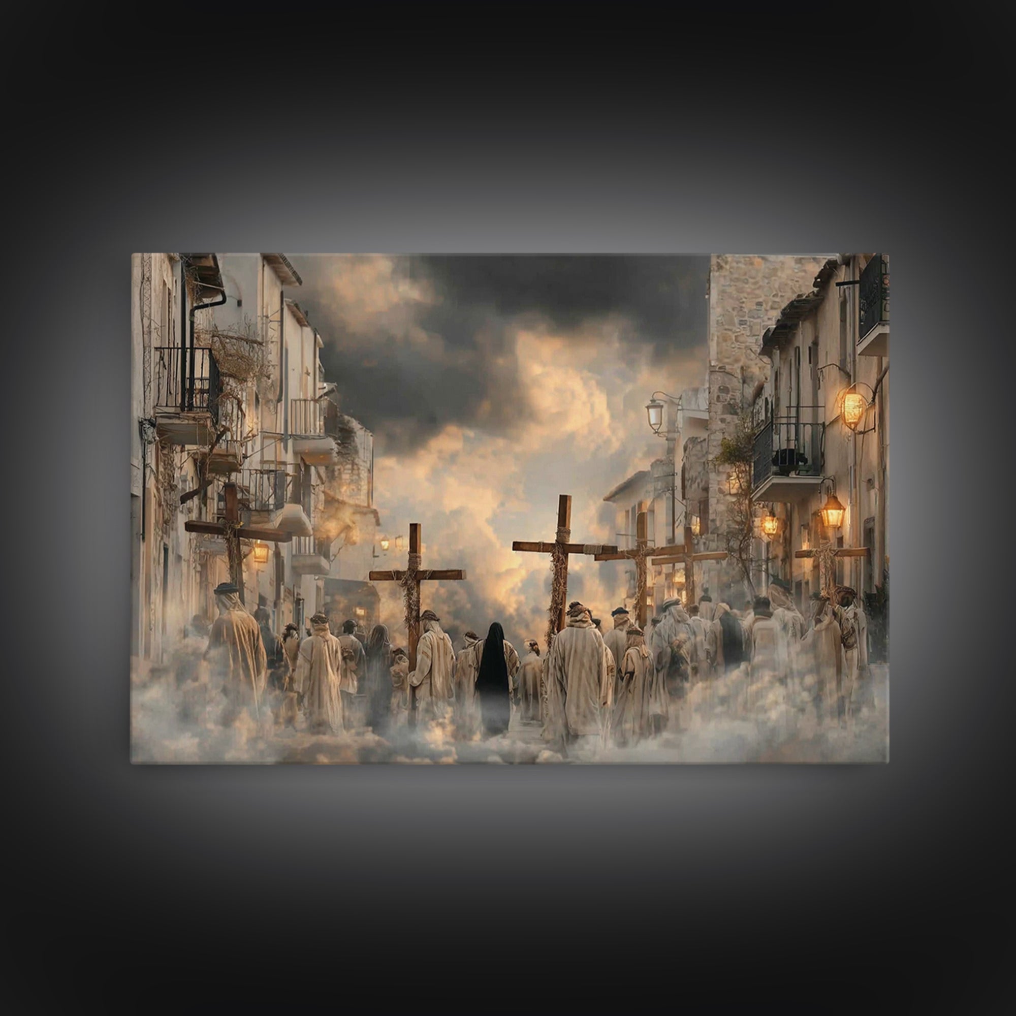 Morning Grace | Framed Canvas Print | Christian Art Canvas | Jesus Painting | Christian Wall Art | Christian Decor | Christian Christmas Ar