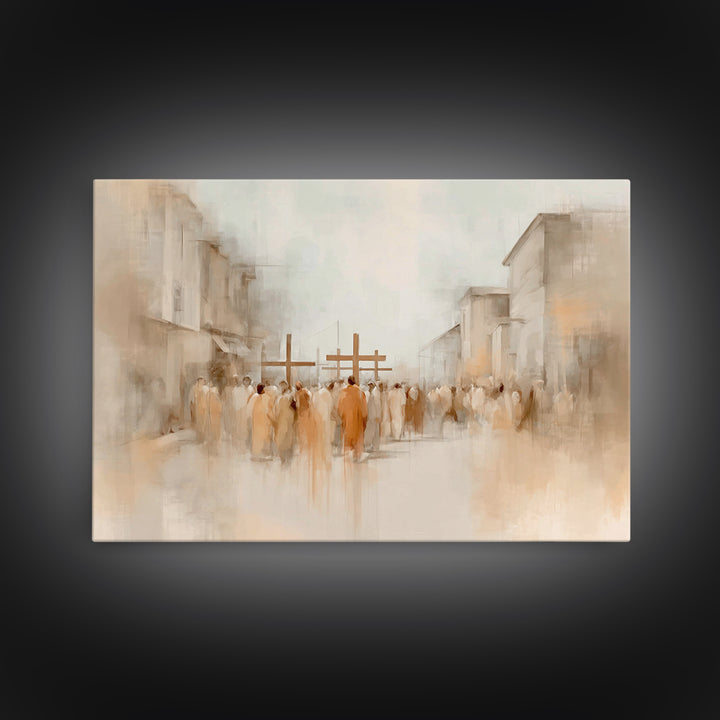 Quiet Redeemer, Framed Canvas Print, Christian Painting, Jesus Painting Canvas, Christian Wall Art, Christian Art Print, Christian Decor