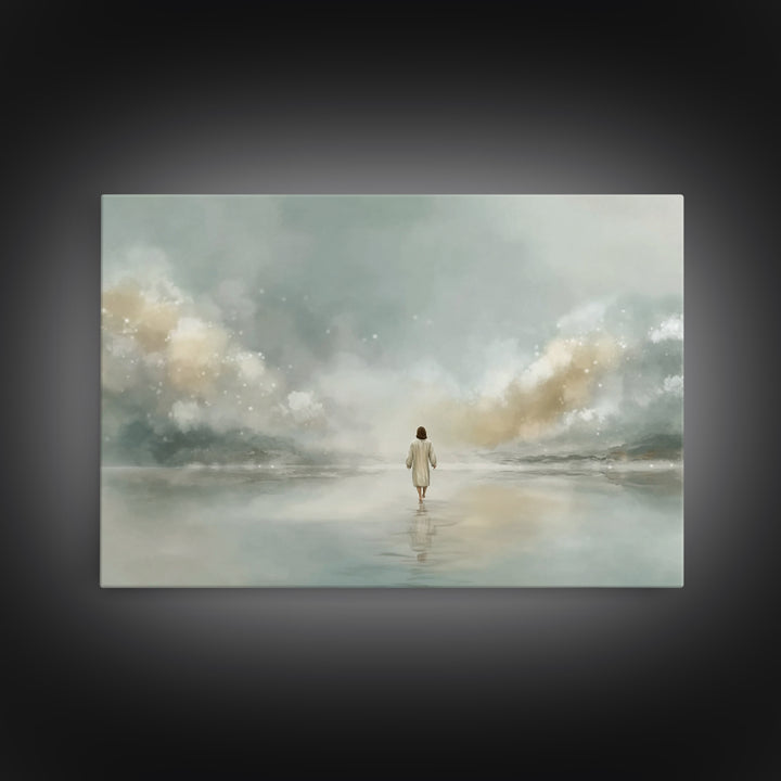Radiant Manger | Framed Canvas Print | Christmas Art Prints | Christian Christmas Decor | Christian Art Canvas | Christian Wall Art