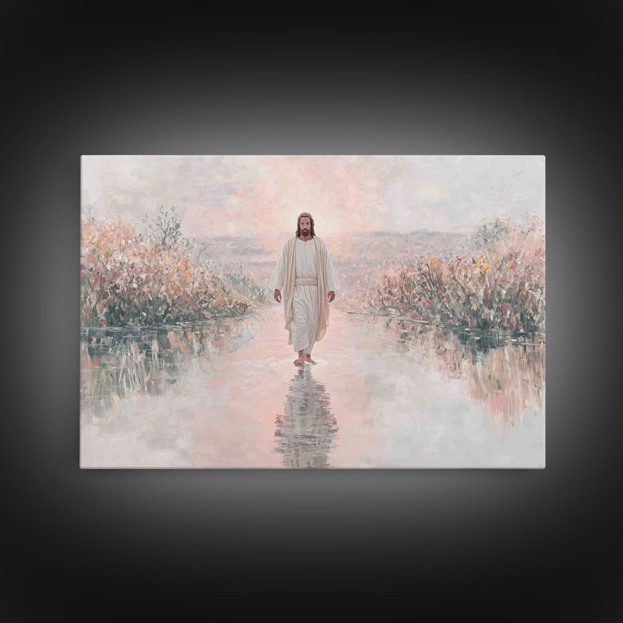 Sunrise Promise – Framed Canvas Print – Christian Art Work – Christmas Wall Art – Christian Art Print – Christian Christmas Art – Christian
