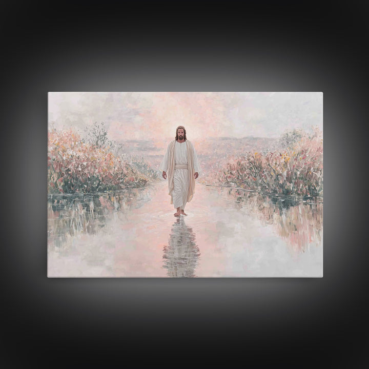 Sunrise Promise – Framed Canvas Print – Christian Art Work – Christmas Wall Art – Christian Art Print – Christian Christmas Art – Christian