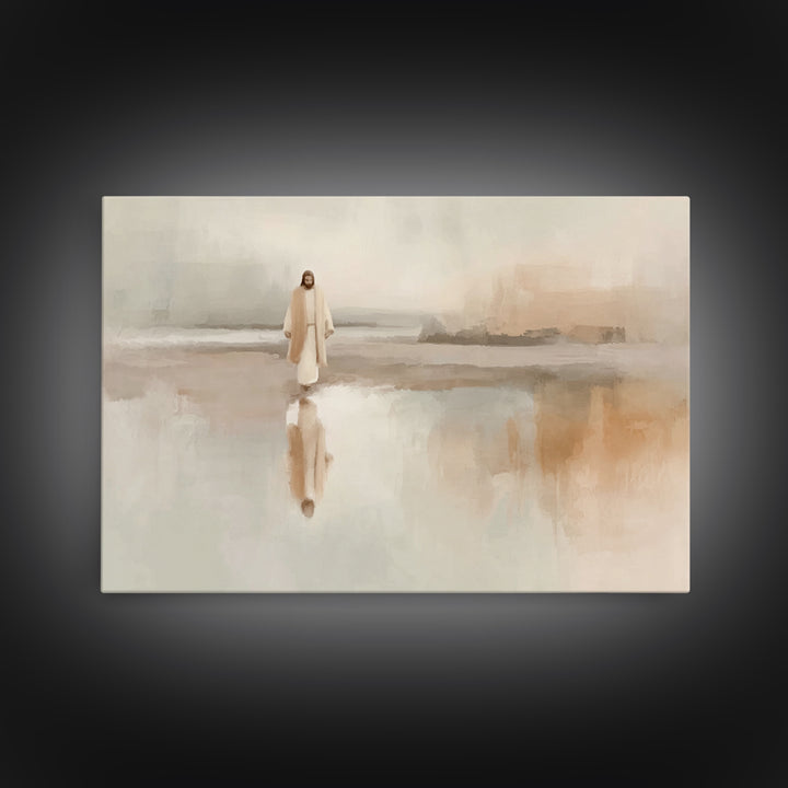 Gentle Miracle, Framed Canvas Print, Christian Art Canvas, Christmas Wall Art, Christian Christmas Art, Christian Art Print, Christian Gift