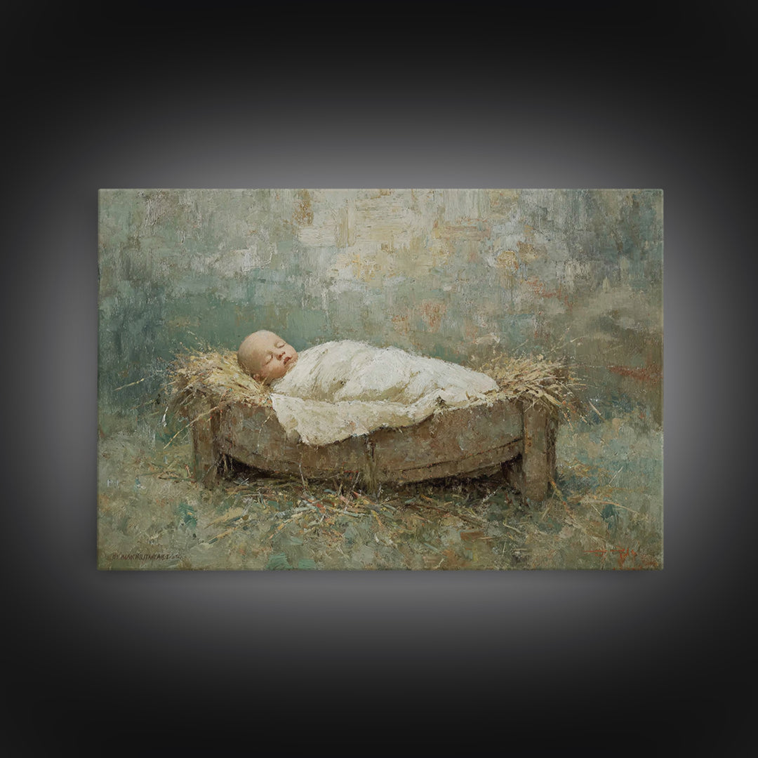 Bethlehem Light – Framed Canvas Print – Christian Christmas Art – Christmas Wall Art – Christian Art Canvas – Framed Christmas Art – Christ