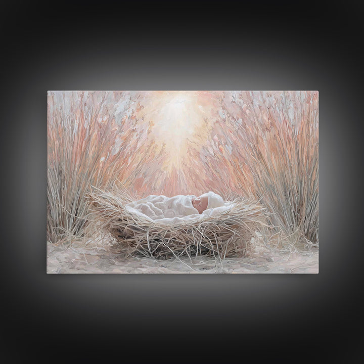 Holy Journey | Framed Canvas Print | Christian Art Canvas | Christian Wall Art | Christmas Art | Christian Christmas Art | Christian Decora