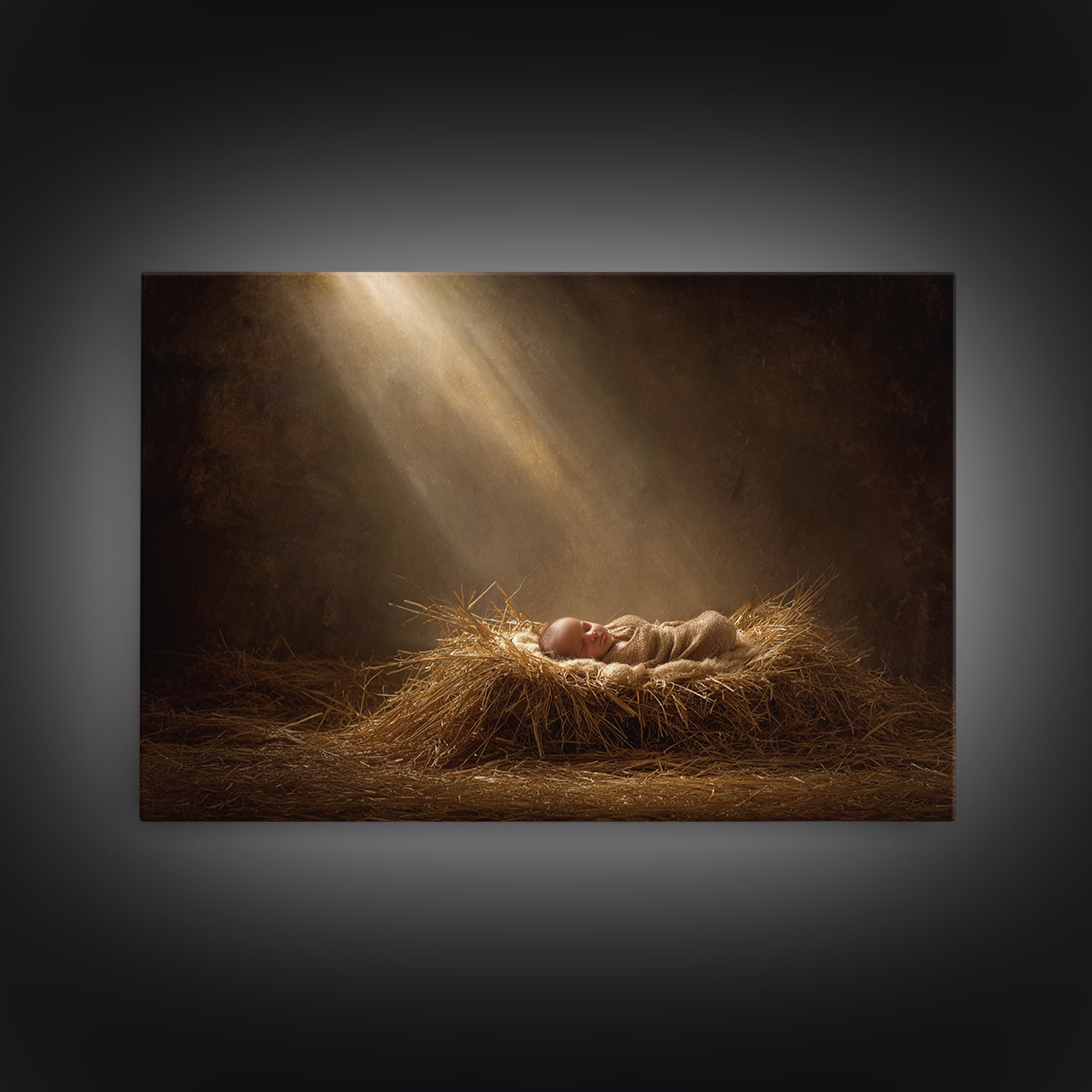 Winter Chapel – Framed Canvas Print – Christian Wall Art – Christian Art Canvas – Christmas Art – Christian Christmas Art – Christian Decor