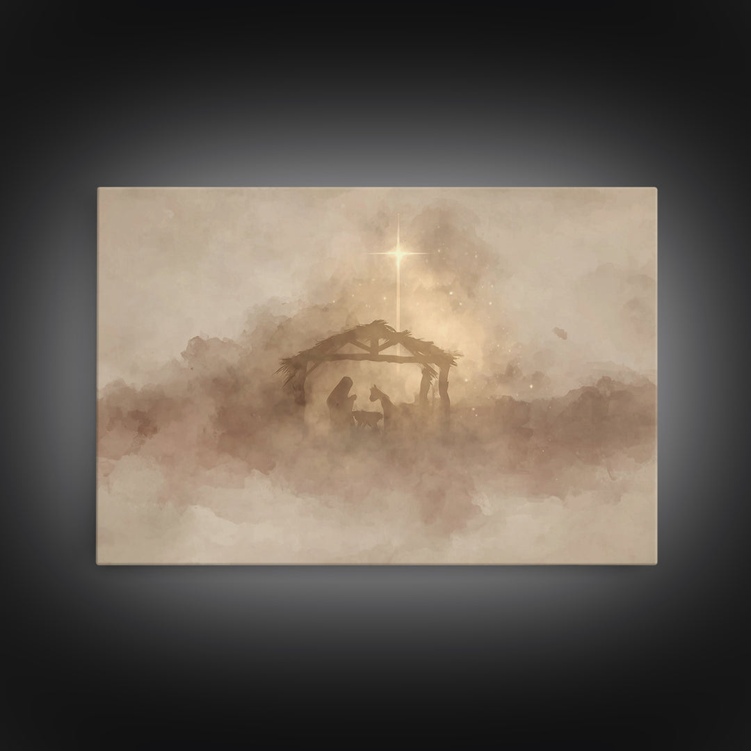 Heavenly Path Light – Framed Canvas Print – Christian Art – Jesus Painting – Christian Art Canvas – Modern Christian Art – Christian Gift