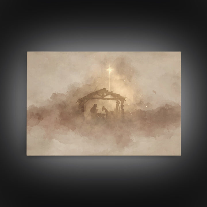Heavenly Path Light – Framed Canvas Print – Christian Art – Jesus Painting – Christian Art Canvas – Modern Christian Art – Christian Gift